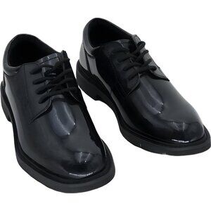 Bates Sentry LUX Gloss Oxford Uniform Dress Shoes Black Women US 6.5